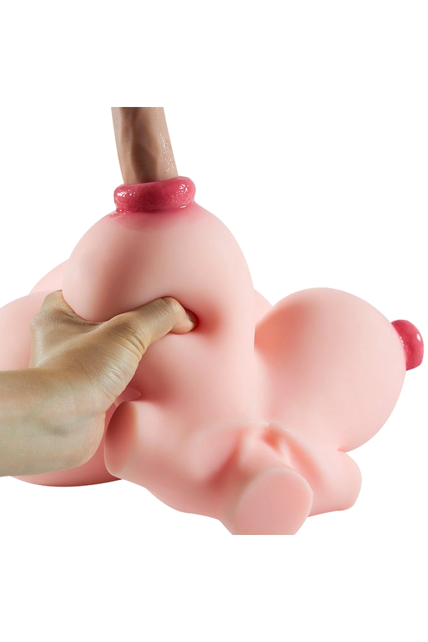 11.2 lbs/5.1kg Torso with Penetrable Penis and Tits TPE Sex Doll - Futa Lucy