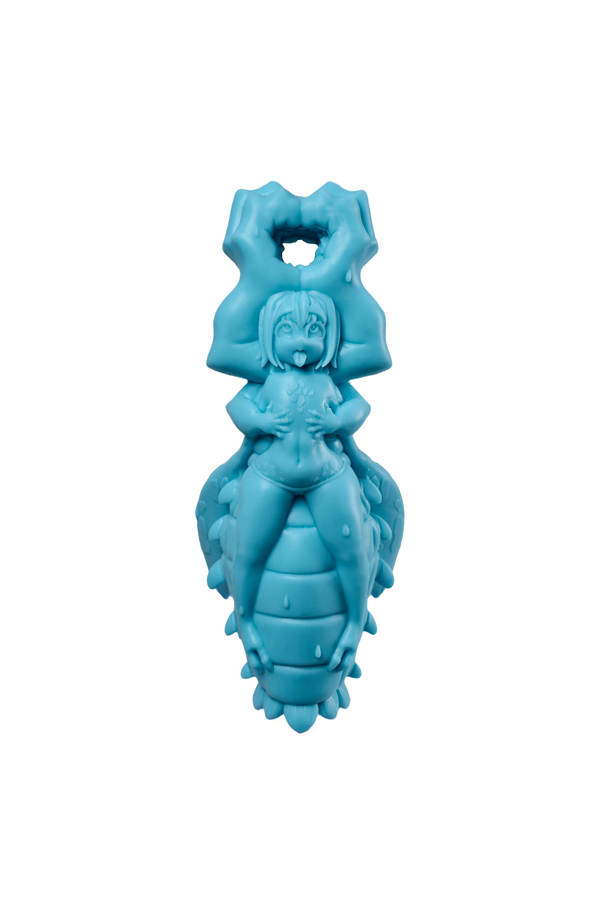 1.3 lbs/0.6kg Silicone Torso Sex Doll Dual-Channel Anime Onahole Furry Pocket Pussy - Cteno