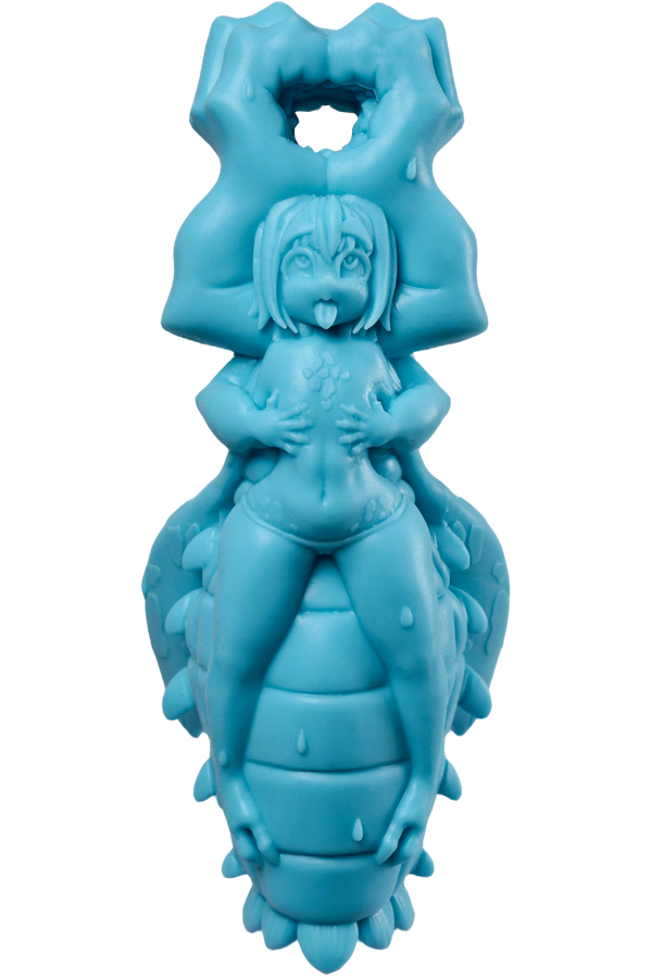 1.3 lbs/0.6kg Silicone Torso Sex Doll Dual-Channel Anime Onahole Furry Pocket Pussy - Cteno