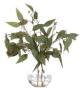 18" EUCALYPTUS IN GLASS BUBBLE