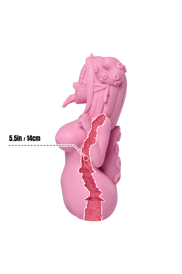 2.1 lbs/0.95kg Silicone Hentai Onahole Octopus Monster Girl Sex Doll - Zombaebby