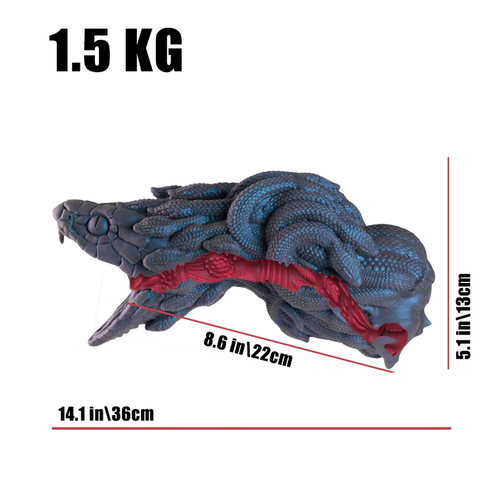 3.3 lbs/1.5kg Snake Girl Hentai Silicone Fantasy Torso Sex Doll - Medusa