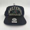 ‘47 Brand Arizona Diamondbacks adjustable hitch hat in navy with team logo and curved brim, one size fits all.