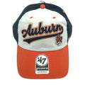 47 Brand Auburn Tigers navy and orange adjustable baseball hat with embroidered team logo, OSFM fit, new with tags.