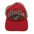 ’47 Brand Georgia Bulldogs trucker hat in red and khaki with adjustable snapback and team logo front panel.