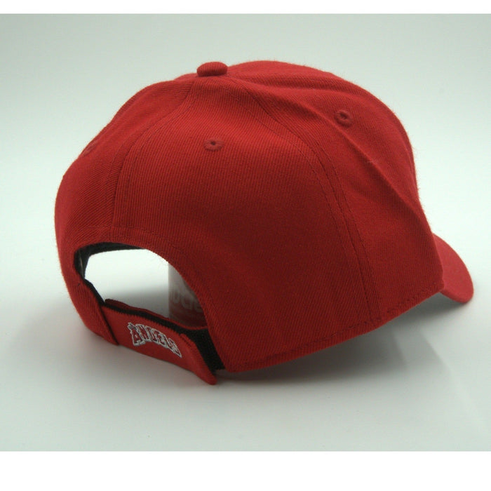 Red ‘47 Brand Los Angeles Angels Clean Up adjustable hat with team logo, OSFA, shown from front view.
