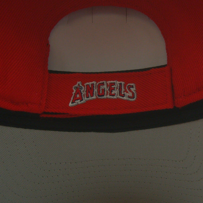 '47 Brand Los Angeles Angels red adjustable baseball hat with team logo and structured six-panel design.
