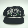NCAA 47 Brand Penn State Nittany Lions adjustable rope hat with snapback closure, featuring team logo and navy blue color.