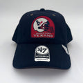 Stoney Clover Lane Houston Texans Blue Adjustable Clean Up Hat with 47 Brand logo and structured design