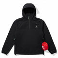 Nike ACG Trail Snacks Storm-FIT ADV men's jacket in black, lightweight waterproof jacket with Nike branding and adjustable hood.
