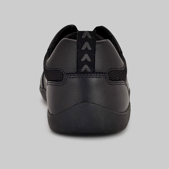 Ada Black Mesh School Shoes Trainers Back