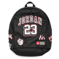 Jordan Air Jordan Jumpman 23 Chicago Bulls large backpack with logo, adjustable straps, and multiple compartments.