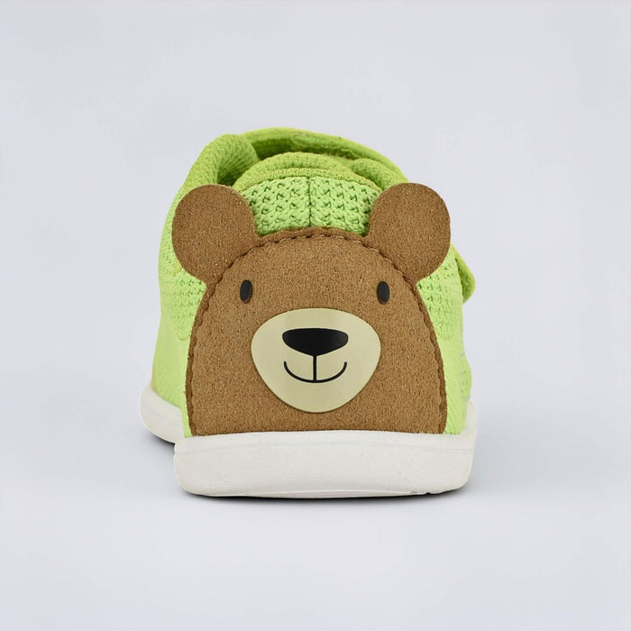 Lime Green barefoot toddler trainer - back