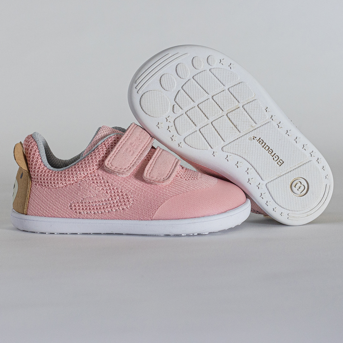 Barefoot toddler trainer in pink- pair