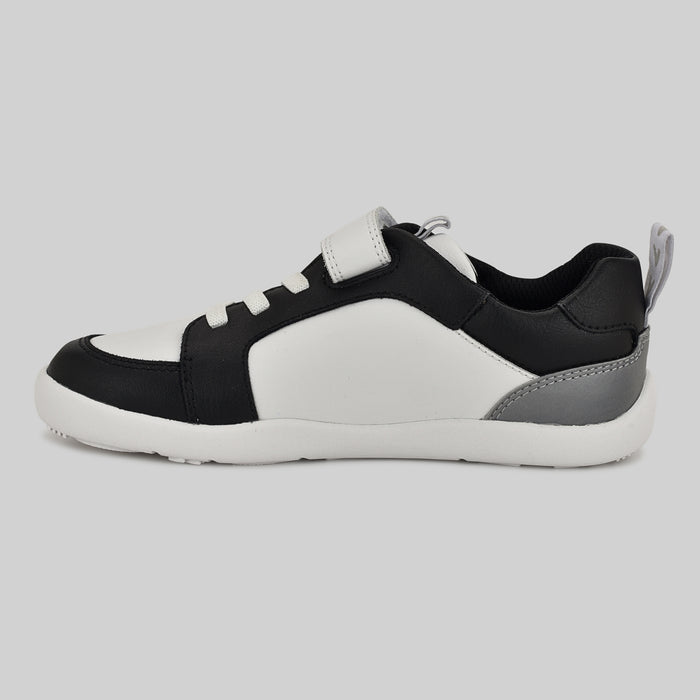 Kids Black White Barefoot Trainer - Inside