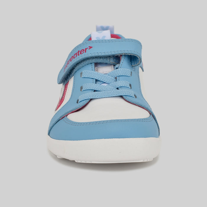 Kids Blue White Barefoot Trainer - Front