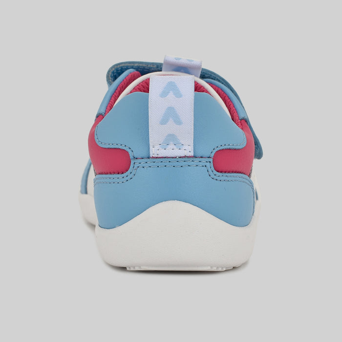 Kids Blue White Barefoot Trainer - Back