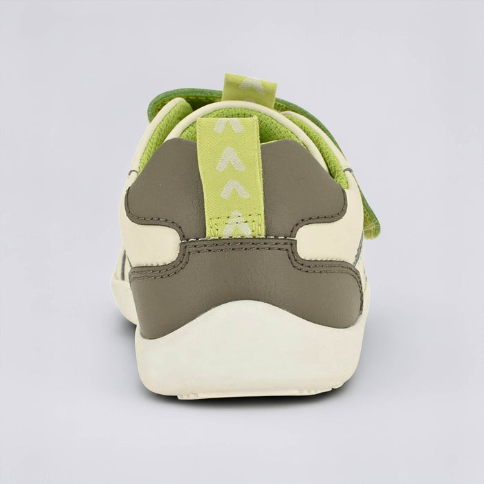Kids Grey Lime Barefoot Trainer - back