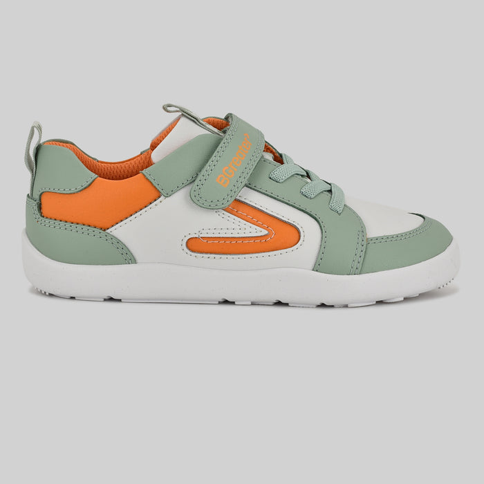 Kids Green White Barefoot Trainer - Outside