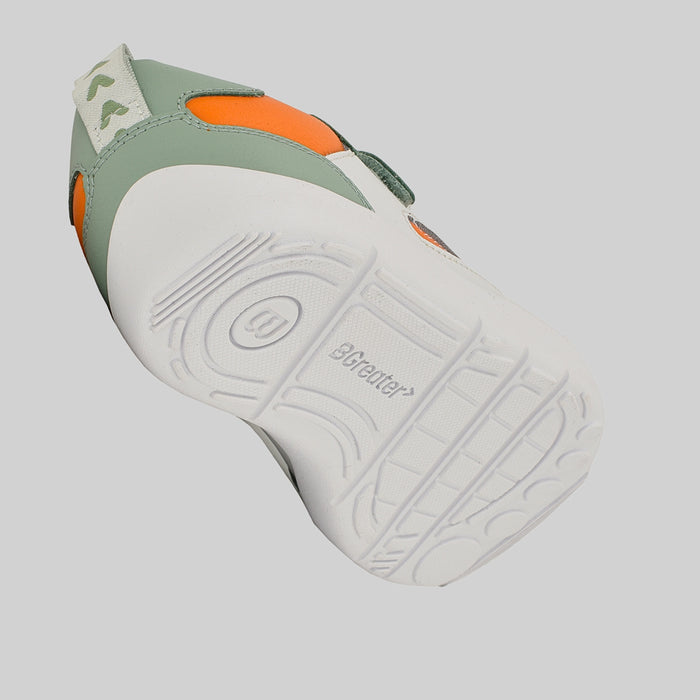 Kids Green White Barefoot Trainer - Floating