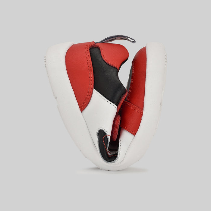 Kids Red White Barefoot Trainer - Flexed