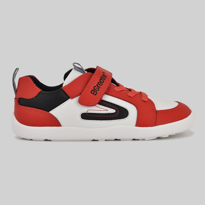 Kids Red White Barefoot Trainer - Outside