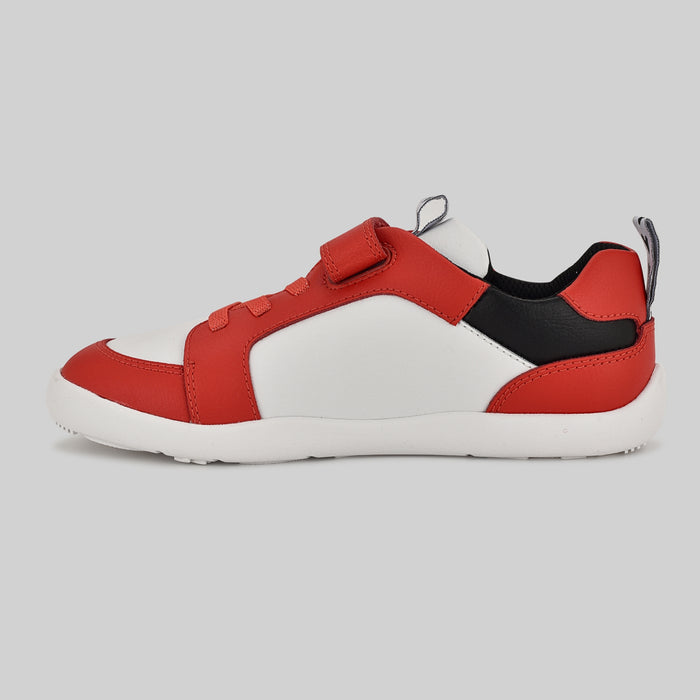 Kids Red White Barefoot Trainer - Inside