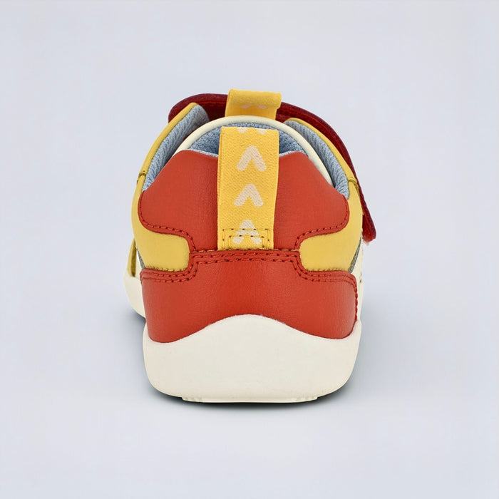 Kids Yellow Red Barefoot Trainer - back