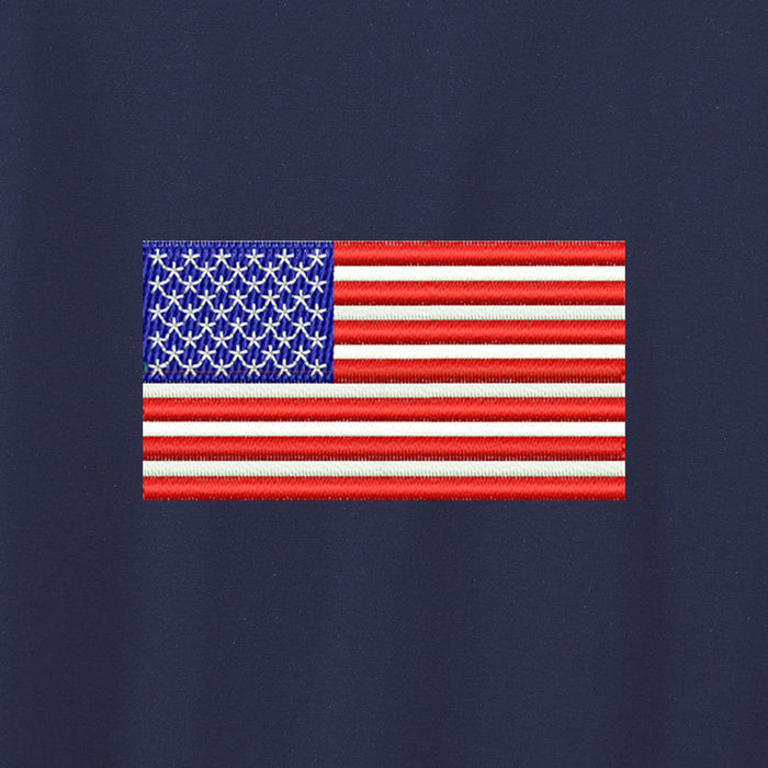 American Flag,  Women’s Tri-Blend T-shirt - Navy