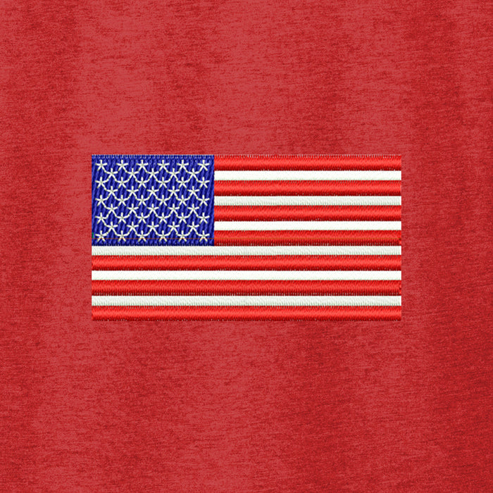 American Flag,  Women’s Tri-Blend T-shirt - red