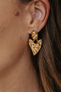 Amore Stud Earrings - Gold - The Self Styler