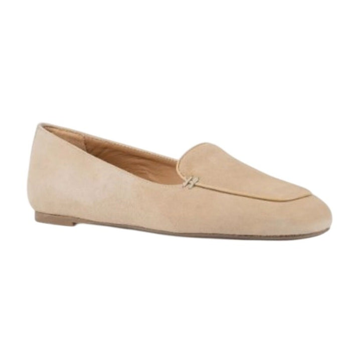 Aquatalia Judie Almond Flats for women, size 8M, featuring a sleek almond toe design and smooth leather upper.