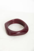 Aria Chunky Bangle - Burgundy - The Self Styler