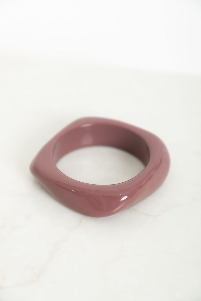 Aria Chunky Bangle - Dusty Pink - The Self Styler