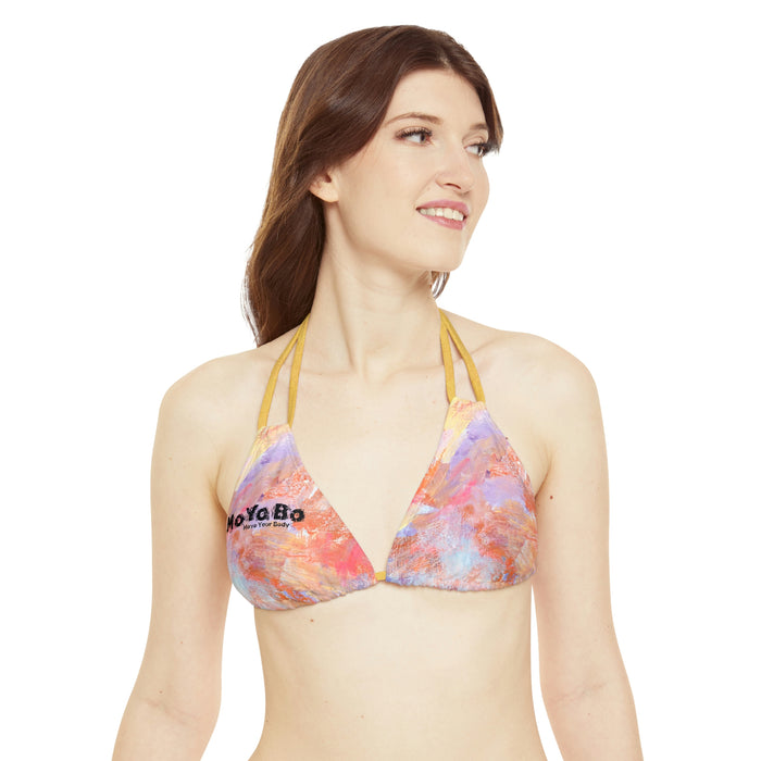 Artwork Strappy Bikini Logo on Top