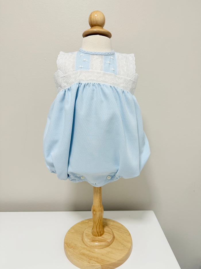 Aruca 'Pique' Romper Blue