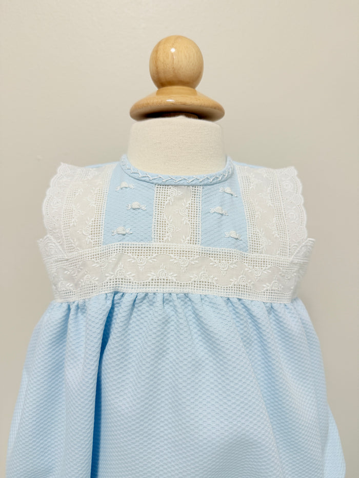 Aruca 'Pique' Romper Blue