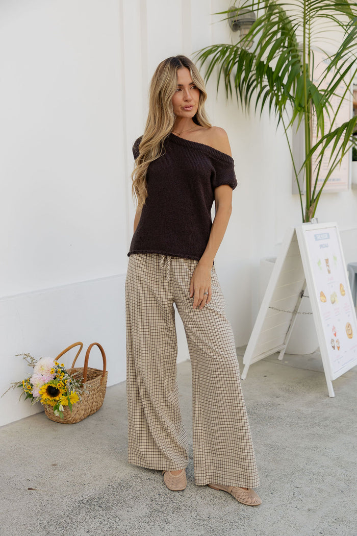 Avalon Off-The-Shoulder Top - Espresso