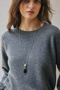 Petite Studio's Azari Black Onyx Pendant Necklace