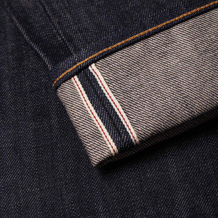 B-01 SLIM TAPERED 13 oz. brown cotton selvedge