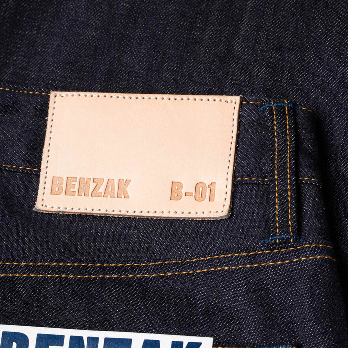 B-01 SLIM TAPERED 13 oz. brown cotton selvedge