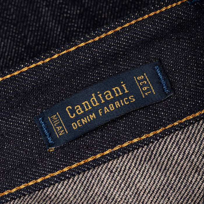 B-01 SLIM TAPERED 13 oz. brown cotton selvedge