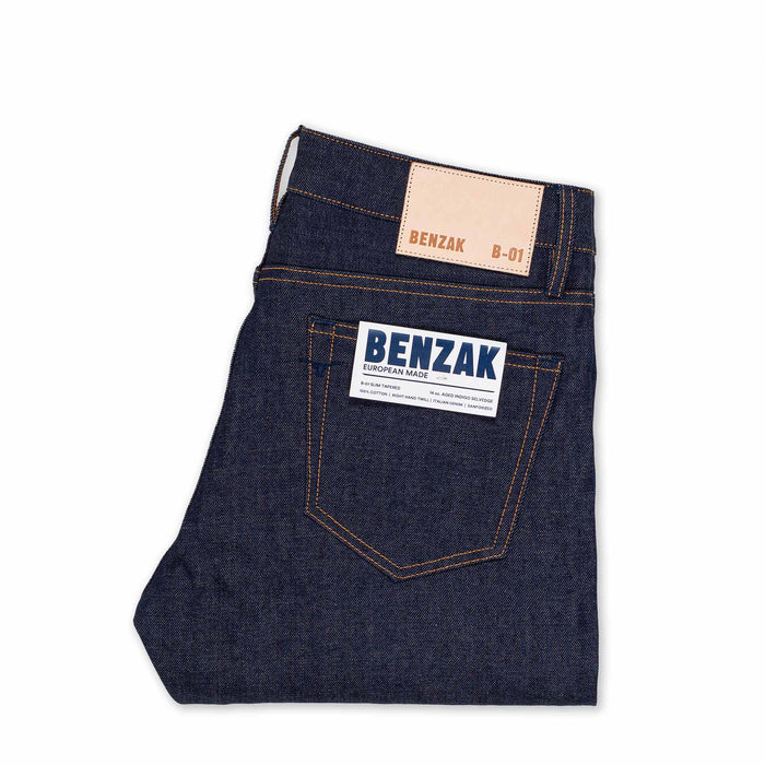 B-01 SLIM TAPERED 14 oz. aged indigo selvedge