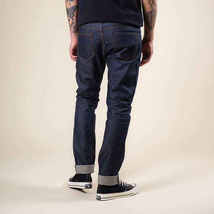 B-01 SLIM TAPERED 14 oz. aged indigo selvedge