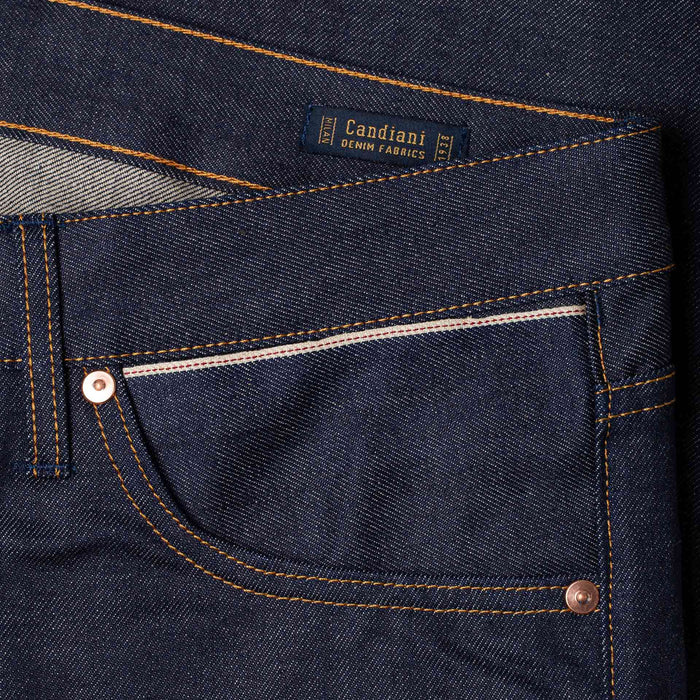 B-01 SLIM TAPERED 14 oz. aged indigo selvedge