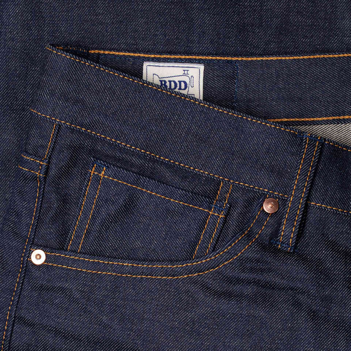 B-01 SLIM TAPERED 14 oz. aged indigo selvedge