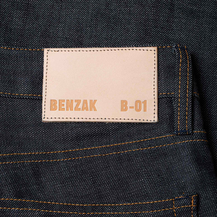 B-01 SLIM TAPERED 14 oz. green cast selvedge