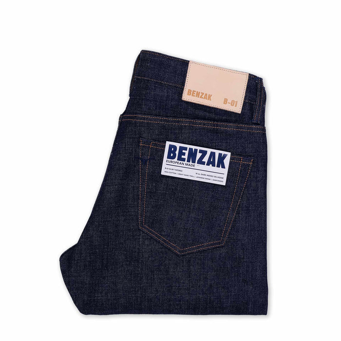 B-01 SLIM TAPERED 18 oz. dark indigo selvedge