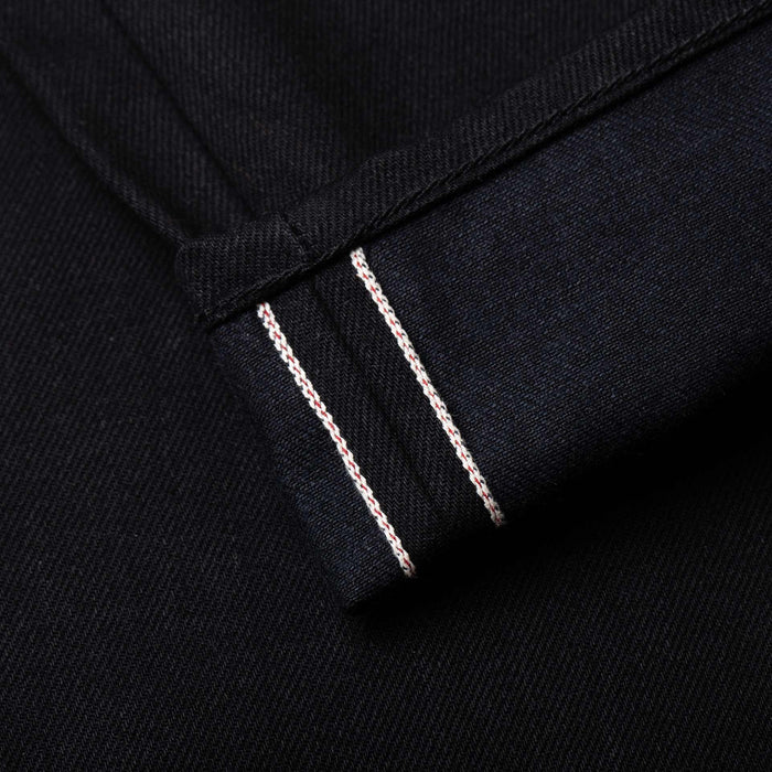 B-02 REGULAR STRAIGHT 13 oz. black slub selvedge
