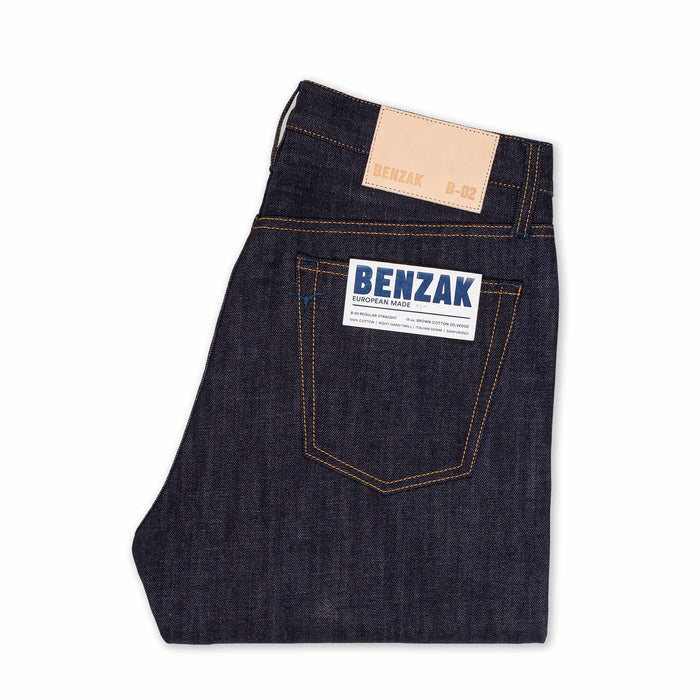 B-02 REGULAR STRAIGHT 13 oz. brown cotton selvedge